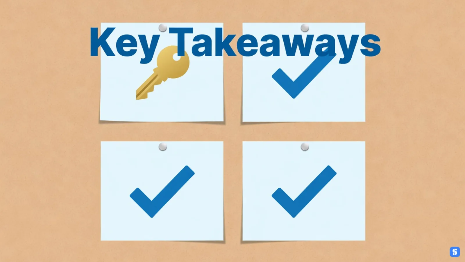 lifted index card with key icon